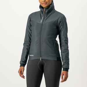 CASTELLI Cyklistická zateplená bunda - FLY THERMAL W - šedá S