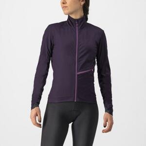 CASTELLI Cyklistická zateplená bunda - GO W - fialová XL