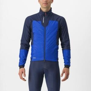 CASTELLI Cyklistická zateplená bunda - FLY TERMAL - modrá 2XL