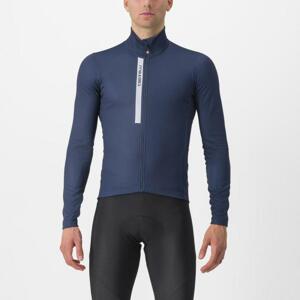 CASTELLI Cyklistický dres s dlouhým rukávem zimní - ENTRATA THERMAL - modrá 3XL