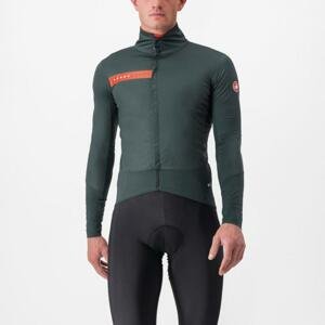 CASTELLI Cyklistická zateplená bunda - BETA RoS - zelená S