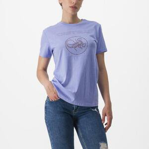 CASTELLI Cyklistické triko s krátkým rukávem - PEDALARE - fialová L