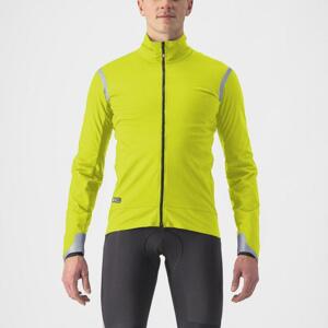 CASTELLI Cyklistická zateplená bunda - ALPHA ULTIMATE INSULATED - žlutá 3XL