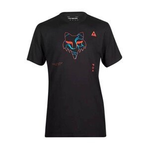 FOX Cyklistické triko s krátkým rukávem - WITHERED PREMIUM - černá M