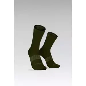 GOBIK Cyklistické ponožky klasické - PURE - zelená L-XL