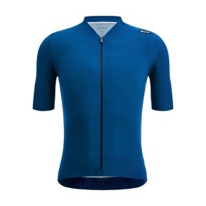 SANTINI Cyklistický dres s krátkým rukávem - REDUX SPEED - modrá 2XL