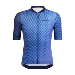 SANTINI Cyklistický dres s krátkým rukávem - PAWS FORMA - modrá 2XL