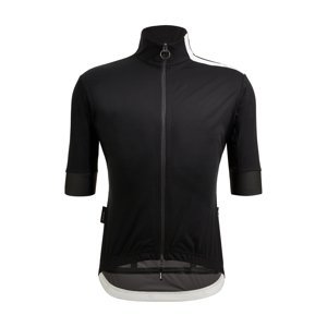 SANTINI Cyklistická zateplená bunda - ADAPT SHELL - černá 4XL