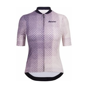 SANTINI Cyklistický dres s krátkým rukávem - PAWS FORMA - fialová XL