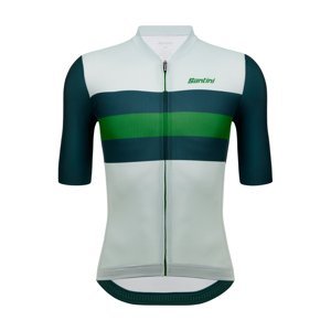 SANTINI Cyklistický dres s krátkým rukávem - ECO SLEEK NEW BENGAL  - světle zelená 3XL