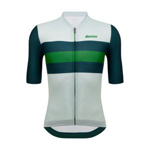 SANTINI Cyklistický dres s krátkým rukávem - ECO SLEEK NEW BENGAL  - světle zelená XL