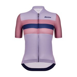 SANTINI Cyklistický dres s krátkým rukávem - ECO SLEEK NEW BENGAL - fialová S