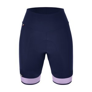 SANTINI Cyklistické kalhoty krátké bez laclu - GIADA PURE - modrá/fialová 2XS