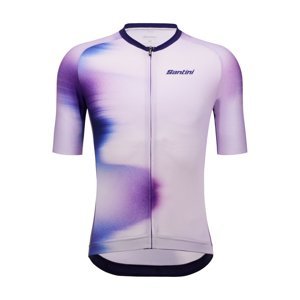 SANTINI Cyklistický dres s krátkým rukávem - OMBRA - fialová L
