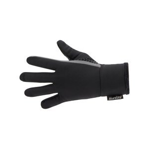 SANTINI Cyklistické rukavice dlouhoprsté - ADAPT - černá XS