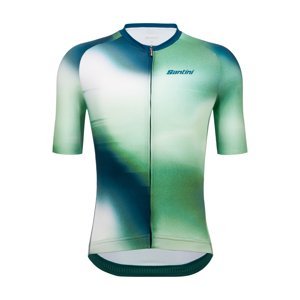 SANTINI Cyklistický dres s krátkým rukávem - OMBRA - zelená 2XS