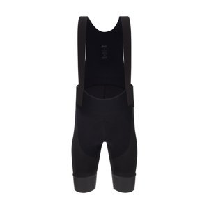 SANTINI Cyklistické kalhoty krátké s laclem - ADAPT SHELL - černá XS