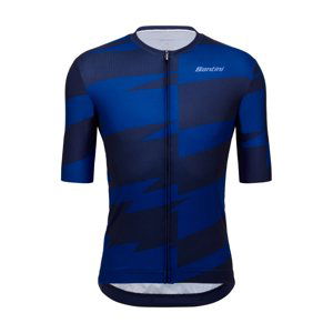 SANTINI Cyklistický dres s krátkým rukávem - FURIA SMART - modrá 4XL