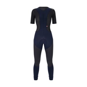 SANTINI Cyklistické kalhoty dlouhé s laclem - VEGA DRY - modrá 2XL