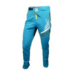 HAVEN Cyklistické kalhoty dlouhé bez laclu - ENERGIZER LONG  - zelená/modrá XL