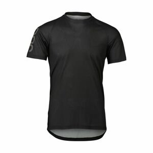POC Cyklistický dres s krátkým rukávem - MTB PURE TEE - černá XL