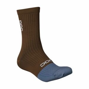POC Cyklistické ponožky klasické - FLAIR  - hnědá/modrá L