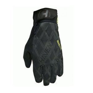HAVEN Cyklistické rukavice dlouhoprsté - SEVERIDE - černá/zelená XL