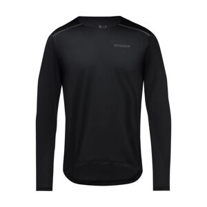 GORE Cyklistické triko s dlouhým rukávem - CONTEST 2.0 - černá 2XL