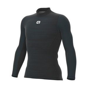 ALÉ Cyklistické triko s dlouhým rukávem - SHADE INTIMO - šedá/černá XL-2XL