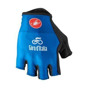 CASTELLI Cyklistické rukavice krátkoprsté - GIRO D'ITALIA - modrá