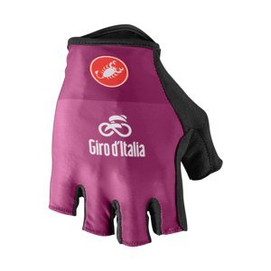CASTELLI Cyklistické rukavice krátkoprsté - GIRO D'ITALIA - fialová XL