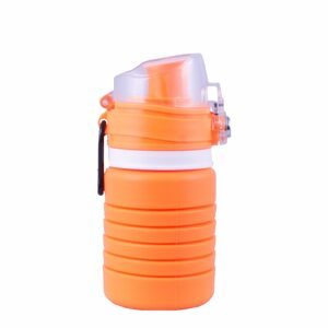Skládací silikonová láhev Sportago Hartfort - oranžová