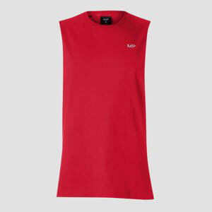 MP pánské tričko bez rukávů s hlubokými průramky – Červené - XL