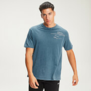 MP Men’s Rest Day Staggered Slogan T-Shirt - Bluejay - XS