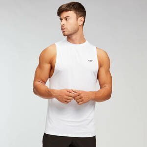 MP pánské tréninkové tričko bez rukávů – Bílé - XL