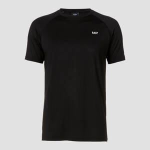 MP pánské tréninkové tričko s krátkým rukávem – Černé - XXL
