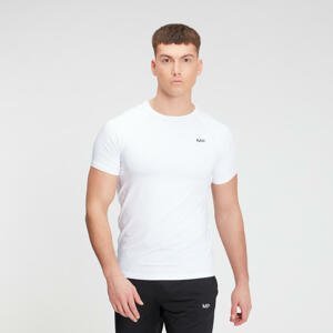 MP pánské tréninkové tričko s krátkým rukávem – Bílé - S