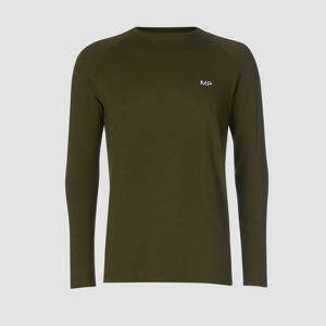 MP Performance tričko s dlouhým rukávem - Army zelená a černá - L