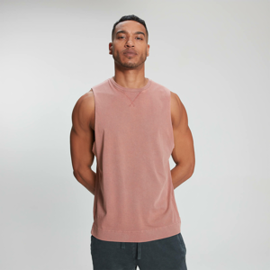 MP pánské tričko bez rukávů Raw Training – Seprané růžové - S