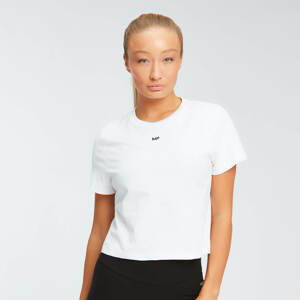 MP dámské zkrácené tričko s krátkým rukávem Essentials – Bílé - XXS