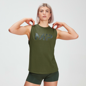MP dámské tričko bez rukávů s hluboce vykrojenými průramky drirelease® − Listově zelené - XL