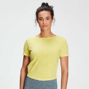 MP Women's Training Washed Tie Back T-shirt - Washed Yellow - XXS