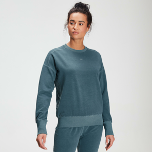 MP Women's Raw Training Washed Crew Sweat - Deep Sea Blue - L