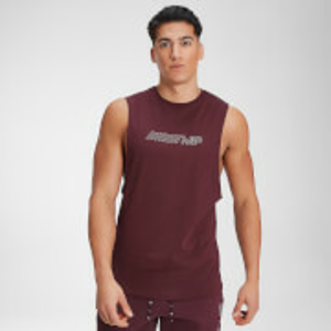 MP Men's Outline Graphic Tank - Washed Oxblood - S