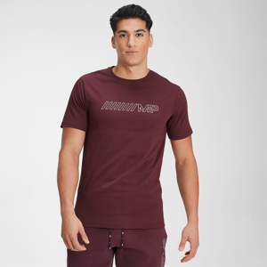 MP Men's Outline Graphic Short Sleeve T-Shirt - Washed Oxblood - XL