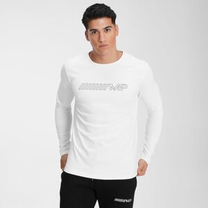 MP Men's Outline Graphic Long Sleeve Top - White - L