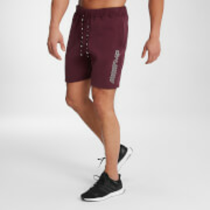 MP Men's Outline Graphic Shorts - Washed Oxblood - XXS