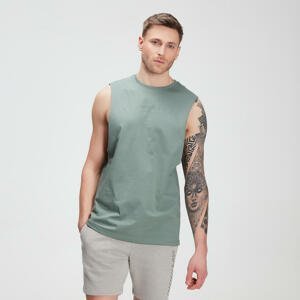 MP pánské tričko bez rukávů Tonal Graphic – Seprané zelené - S