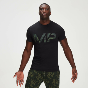 MP pánské tričko s krátkým rukávem Adapt drirelease® Camo Print – Černé - XXXL