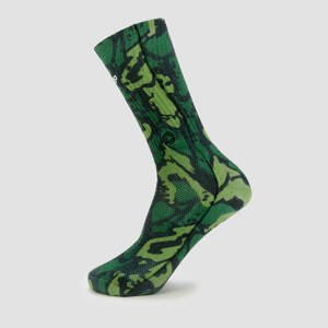 X Hexxee Adapt Ponožky - Zelené Camo - UK 7.5-10